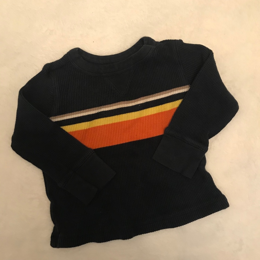 🦋5/$5!! Striped Long Sleeved 12 Month Shirt